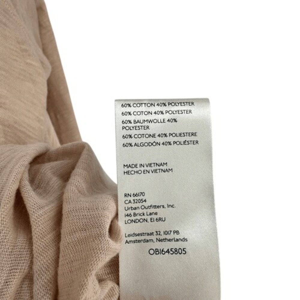We The Free People Top Womens Medium Pink Misty Mink Long Sleeve Tunic Slub NWT - Picture 8 of 10